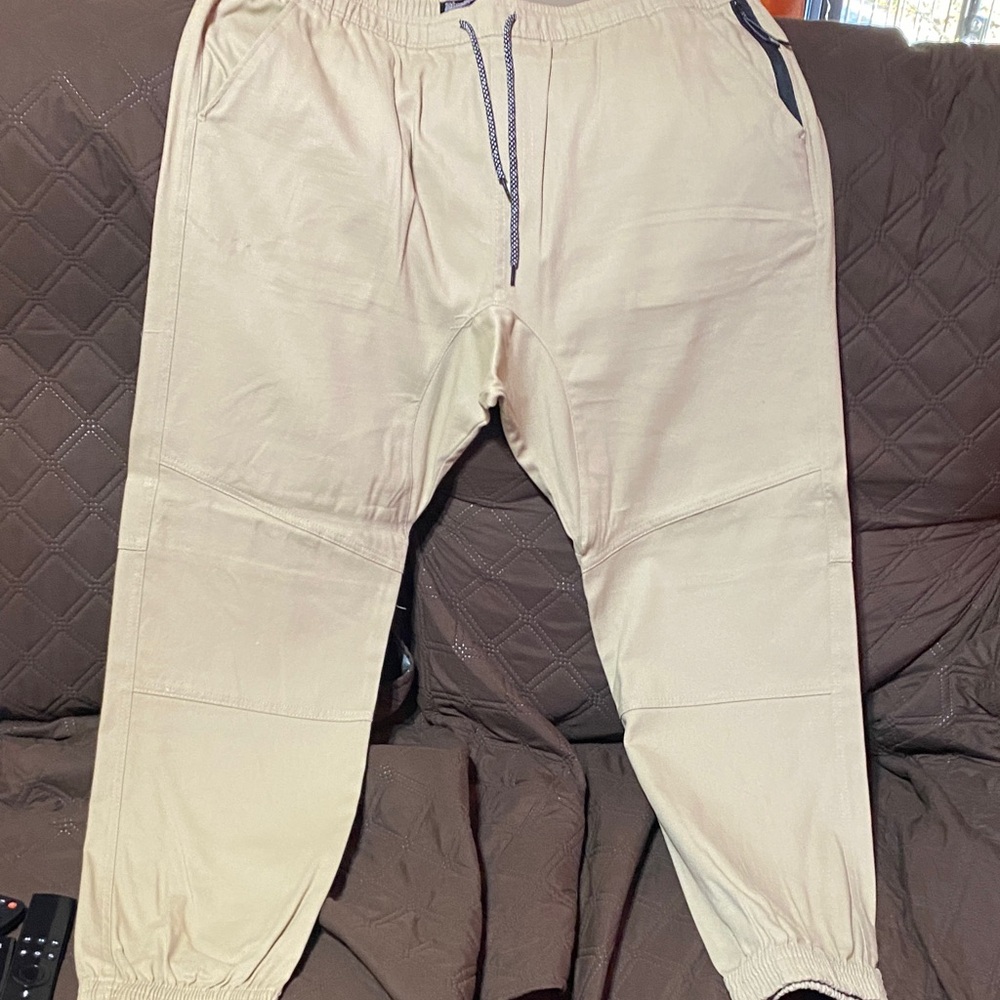 Men's Beige Jogger Pants